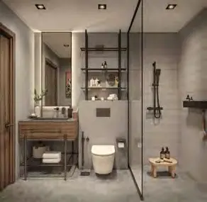 Bedroom interior at Manarat Living II Aldar Saadiyat Island Abu Dhabi featuring elegant design and functional layout.jpg