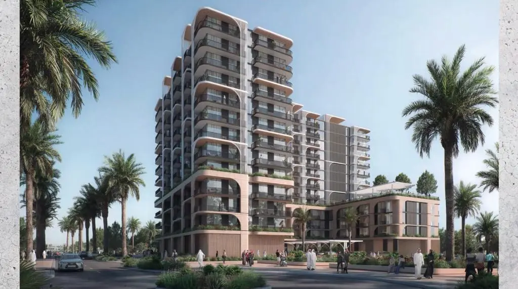 Building exterior Manarat Living II Aldar Saadiyat Island Abu Dhabi featuring contemporary facade and premium apartment project.jpg