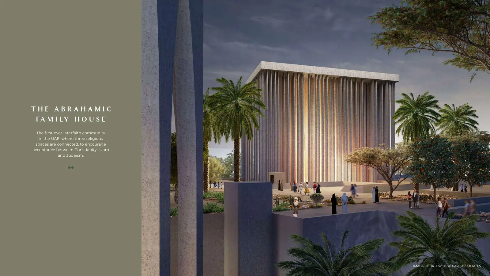 Contemporary building design at The Source Saadiyat Grove with biophilic architectural elements.