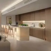 Biophilic interior elements blending with modern finishes at The Source II, Saadiyat Grove.jpg