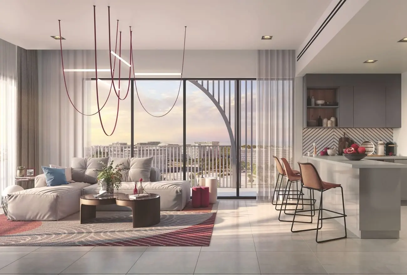 Nouran Living modern kitchen apartment interior Abu Dhabi